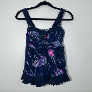 Revolve Yumi Kim 100% Silk Babydoll Y2K Top Size XS